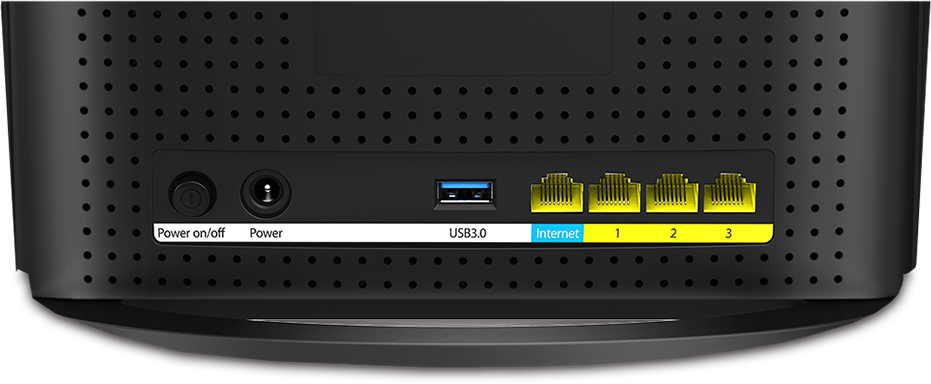 Portas traseiras do Roteador Wireless AC15