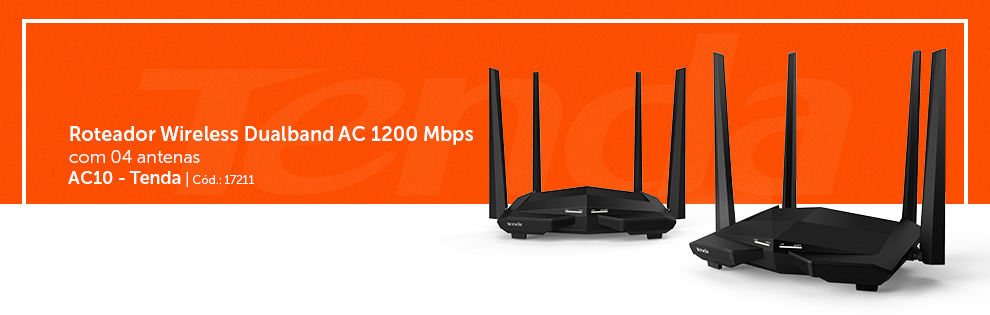 Roteador Wireless Gigabit 1167mbps Dual Band Ac10